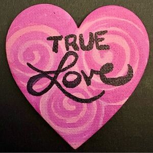 Pink Heart Magnet- True Love